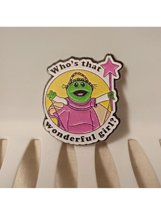 Hot Topic Accessories - 2/$10 Who's That Wonderful Girl Acrylic Pin